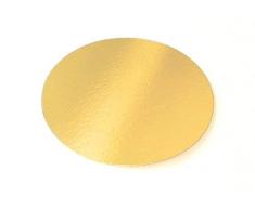 Dream s Party Vassoio Disco sottotorta accoppiato Oro/Argento Tondo - in Cartone - Ideale per la separazione dei Vari Livelli per Torte monumentali a più Piani (Ø30cm)