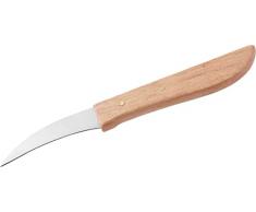 Fackelmann 41709 Coltello Spelucchino, Acciaio Inossidabile, Marrone, 16 x 2 x 1 cm