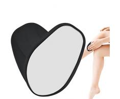 Epilatore Indolore, Vetro Nano Epilatore,Gomma da Cancellare per Capelli in Cristallo, per Depilazione Fisica Indolore Sicuro Riutilizzabile Epilatore (Nero)