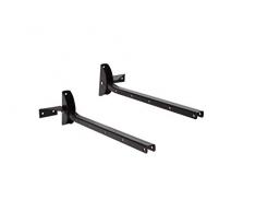 Sauvic Stendibiancheria da Parete in Ferro zincato con Vernice Ceramica Nera, Pieghevole