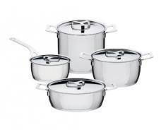 A di Alessi AJM100/24 Pots&Pans Pentola in Acciaio Inossidabile 18/10 Lucido
