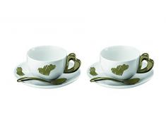 Guzzini LOVE SET 2 TAZZE CAPPUCCINO CON PIATTINO SABBIA