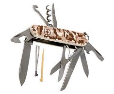 Victorinox, coltellino svizzero Huntsman (15 funzioni, lama grande, forbici, seghetto per legno), colore: mimetico deserto