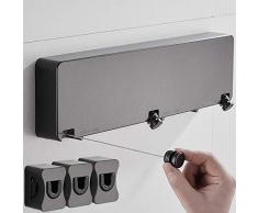 ZNKZJ Filo Stendibiancheria Retrattile per Interni，Linee di Lavaggio a Scomparsa Automatica da 6 Metri, Stendibiancheria Invisibile con Filo Forte Invisibile, 2 Stili,Black_B