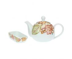 THUN - Set teiera con Porta bustine Hello Autmun