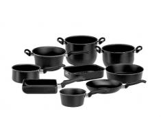 BALLARINI Firenze Casseruola 1 Manico, Acciaio Inossidabile, Nero, 12 cm