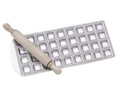 Imperia 308 Stampo in Alluminio per Ravioli, Argento