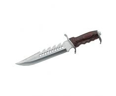 Herbertz 103827, Cintura, AISI 420, Legno di Pakka, Fodero in Pelle Coltello, Multicolore, Taglia Unica Unisex-Adult, Black, Standard