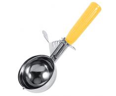 Heaveant Cucchiaio di Gelato, 1Pc Paletta per Gelato Pratico Cucchiaio per Gelato alla Frutta in Acciaio Inossidabile con Manico in plastica Utensile da Cucina Hot(5.5CM)