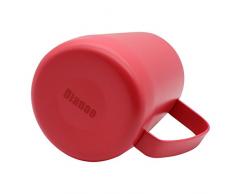 Dianoo Brocca Per Bricco In Acciaio Inossidabile Tazza Di Latte Frolla Adatta Per Il Caffè Latte E Latte 600ml Rosso