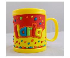 TAZZA IN PLASTICA CON NOME ILARIA A RILIEVO - JT058