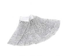 Yosoo Portatovaglioli/portasciugamani ad Anello con Strass con Chiusura Decorazione per Natale Festa Matrimonio (50pcs)