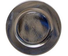 SOTTOPIATTO RIGHE 32.4 CM (ARGENTO LUCIDO)