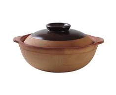 Argilla casseruola stufato di Spaghetti di Riso Domestico Riso di Piatto Vaso di Argilla Stufa a Gas Resistente Gas di Grandi Dimensioni capacità di Alta Temperatura Speciali Vecchio Stile,2.0L