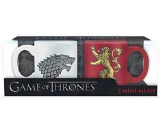 ABYstyle Game of Thrones-Mugs Stark & Lannister Set di Tazze, Ceramica, Multicolore