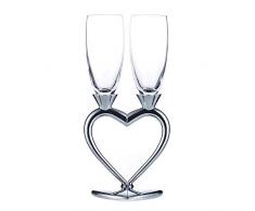 Sziqiqi 1 Set Di (2) Bicchieri Di Vino Rosso Creativo Ad Alta Qualità, Bicchiere Di Champagne, Bicchiere a Calice, Coppa Nuziale, Flute da Champagne 2#