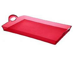 Guzzini Vassoio Happy Hour, Rosso Chiaro, 54 x 33.5 x h8.7 cm