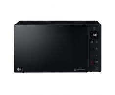 LG MH6535GDS Forno Microonde Smart Inverter con Grill al Quarzo, 25 Litri, 1000 W, Programmi Automatici, Livelli di Potenza Regolabili, Cottura a Vapore, Nero