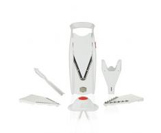 Börner V5 PowerLine Affettaverdure Plus Set (composto da 7 pezzi) • Affettaverdure (V-Slicer) per frutta e verdura + accessori extra • 10 tipi di taglio • Set di affettatrici da cucina