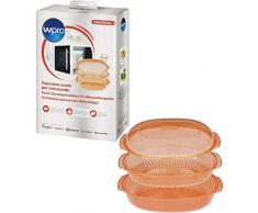 Vaporiera ovale universale per la cottura a vapore nel forno a microonde wpro