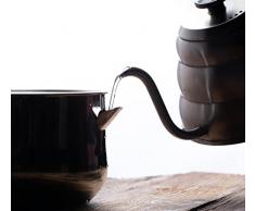 Pentolino Per Bagnomaria Bolliatte Bain-Marie Casseruola con Doppia Parete Vaporiera a Forma di Mestolo Pentola in Acciaio Inox Lattiera Con Fondo a Induzione.