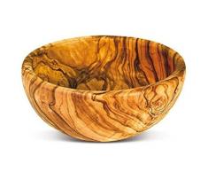 Ciotola per immersione in legno di ulivo - Fatto a mano in legno di ulivo mediterraneo Diametro: ca. 10 cm | Presentidé | Regalo di compleanno | Festa della mamma