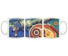 Shisha tazza colorata, motivi in ??bianco 300ml ceramica, grande idea regalo per ogni occasione. La tua nuova tazza preferita per caffè, tè e bevande calde.