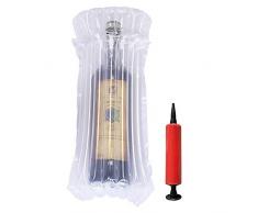 TXVSO Home Manicotti dellinvolucro di Bolla del protettore della Bottiglia di Vino di Vetro per Sicurezza Che spedice, Borse dimballaggio riempite Aria Gonfiabile con la Pompa Riutilizzabile, 20PCS