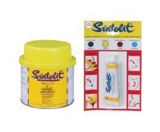 Sintolit Marmo E Ceramica 'Fai Da Te' Salda E Ricostruisce In Pochi Minuti Parti Mancanti Del Marmo, Ceramica E Porcellana, Stucca Pavimenti, Ripara Piatti, Vasi E Oggetti Casalinghi.