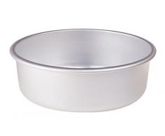 Pentole Agnelli FAMA43/840, Tortiera Conica con Orlo, Alluminio, 40 X 40 X 8 cm