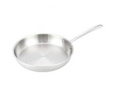 Amazon Commercial - Padella in acciaio inox a triplo strato, 30.48 cm