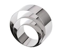 Set di 3 Coppapasta, Guowall Coppa Pasta per Torte Coppapasta Tagliapasta Anello, Acciaio Inox, Rotondo