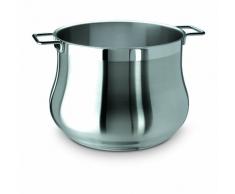 Barazzoni Tummy Pentola, Acciaio inox 18/10, Diametro cm 22, Litri 7,5. Made in Italy.