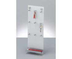 Zeller 13879 Appendichiavi in vetro e acciaio INOX, 15 x 40