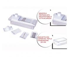 Tagliaverdure GUSTO CASA 5 funzioni grattugia affetta frutta e verdura spremiagrumi manuale 592012. MWS