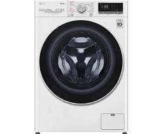LG AI DD F4WV510S1E Lavatrice a Carica Frontale 10.5 kg, 1400 giri/min, Serie V5, TurboWash, Lavaggio a Vapore, Wi-Fi, Motore Inverter Direct Drive, Smart Diagnosis, Libera Installazione, Bianca