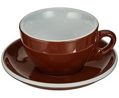 Cilio 215052 Roma - Tazza da Cappuccino, Colore: Marrone