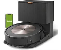 iRobot Roomba j7+(556), Robot Aspirapolvere Wi-Fi, Svuotamento Automatico, Mappatura Intelligente, Rilevamento Ostacoli, 2 Spazzole Multi-Superficie, Programmabile con App e Assistente Vocale, Bronzo