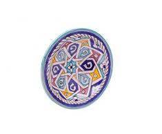 Biscottini Piatto in Ceramica Decorato A Mano L25XPR25XH6 CM