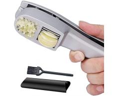 Schiaccia Aglio Spremiaglio Spremi Trita in Acciaio Professionale Inox Garlic Press Design Facile da Pulire Spremi con Manico Antiscivolo Antiruggine Attrezzature per la Cucina