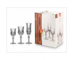 Rcr Servizio 18 Calice Vetro Opera Arredo Tavola, Trasparente