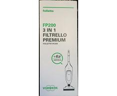 SACCHETTI ORIGINALI VORWERK FOLLETTO VK200 FILTRELLO PREMIUM CONFEZIONE 6 PEZZI + PROFUMINI ORIGINALI
