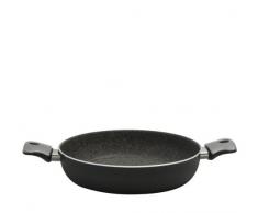 Ballarini Matera Granitium Tegame, 2 Maniglie, Alluminio, Nero, 28 cm