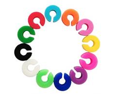 unknowns Set di 12 Anelli Fantasia segnabicchieri Realizzati al 100% Senza BPA , Anello per Bicchiere da Vino in Silicone , segna Vetro