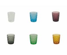 Villa DEste Home Tivoli 2216396 Set Marrakech Bicchieri Acqua, Vetro, 6 Pezzi