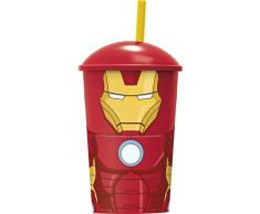 Ironman bicchiere Tazza con cannuccia scuola asilo