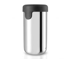 EvaSolo Shaker, Acciaio Inox, Verchromt/Schwarz, 8,8 x 8,8 x 17,2 cm