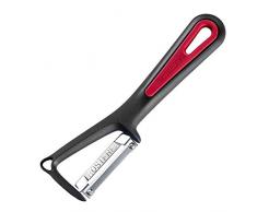 Westmark Pelaverdure universale con punta, Gallant, Lama in acciaio inox avvitata, Colore: Nero/Rosso, 29012270