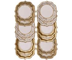 100 Tovaglioli Di Carta Usa E Getta Con Foglie Verdi – 2 Strati, Morbidi E Assorbenti, Decorativi Per Matrimoni, Feste, Compleanni, Cene, Picnic, Misura Aperto 40x33 Cm