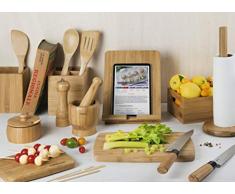 Excelsa Eco Living Formaggera/Zuccheriera con Cucchiaio, bambù, Marrone, capacità: ml.225